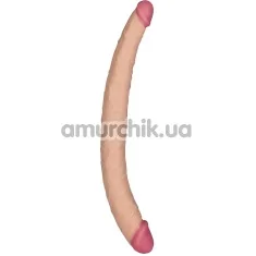 Двокінцевий фалоімітатор Lady Killer Tapered Double Penetration, тілесний - Фото №1