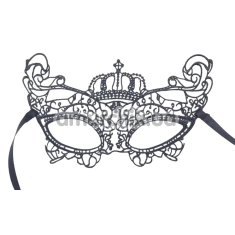 Маска DS Fetish Eye Mask Crown, черная - Фото №1