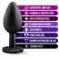 Набір анальних пробок з райдужними кристалами у вигляді сердечок Luxe Bling Plugs Trainer Kit, чорний - Фото №6