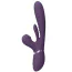 Вібратор з поштовхами, пульсацією і рухомою платформою Vive Kura, фіолетовий - Фото №2