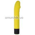 Вибратор Virgite Fluo Mini Realistic Vibe F2, желтый - Фото №1