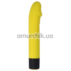 Вібратор Virgite Fluo Mini Realistic Vibe F2, жовтий - Фото №1