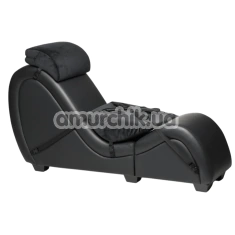 Крісло для сексу Master Series Kinky Sex Chaise With Love Pillows, чорне - Фото №1