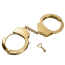 Наручники DS Fetish Luxury Metal Handcuffs, золоті - Фото №1