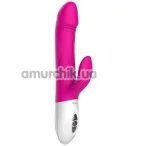 Вібратор з пульсацією і підігрівом Leten Vibrator Realistic, рожевий - Фото №1