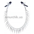 Зажимы для сосков Boss Series Fetish Exclusive Nipple Clamps No.10, серебряные - Фото №1