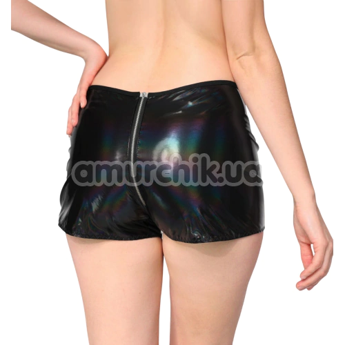 Шорти вінілові Art of Sex Jarina Holographic, чорні
