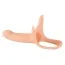 Порожнистий страпон Strap-on Silicone Sleeve, тілесний - Фото №5