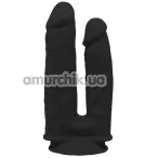 Двойной фаллоимитатор Real Love Double Penetrator, черный - Фото №1