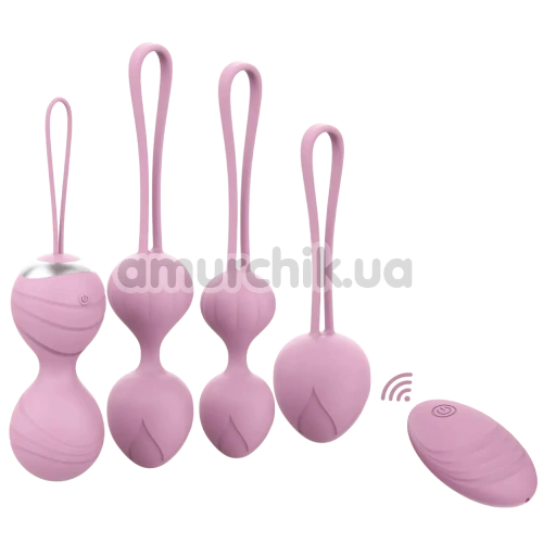 Набор вагинальных шариков с вибрацией Odeco Every Night Toys Beata, розовый - Фото №1