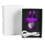Виброкольцо для члена S Pleasures Premium Rabbit Ring, фиолетовое - Фото №2
