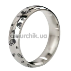 Эрекционное кольцо Mystim Earl Skull 4.8, серебряное - Фото №1