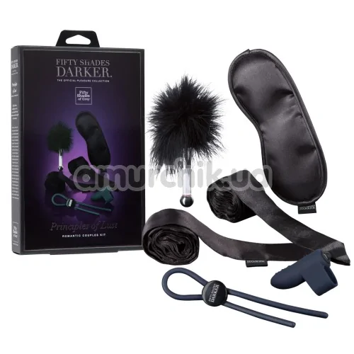 Бондажний набір Fifty Shades Darker Principles of Lust Romantic Couples Kit, чорний