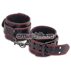Фіксатори для рук Bondage Fetish Pleasure Handcuffs, чорні - Фото №1