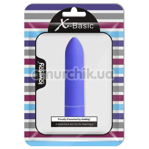 Кліторальний вібратор X-Basic Bullet Long One Speed, фіолетовий