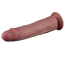 Вібратор Lovetoy Dual Density Power Cock 10.5, коричневий - Фото №5
