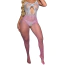 Комбинезон Star Night Pastel Bow Bodystocking, розово-белый - Фото №4