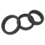 Набір з 3 ерекційних кілець Men's Play Set of 3 Cock Rings B9, чорний - Фото №5