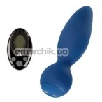 Анальна пробка з вібрацією Adrien Lastic Exploring Senses Little Rocket Remote Control, синя - Фото №1