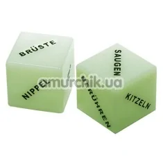 Секс-гра кубики Glow in the Dark Love Dice німецька версія, що світяться в темряві - Фото №1