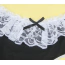 Костюм покоївки Star Night Sexy French Maid Lace Costume Set, чорно-білий: боді + спідниця + підв'язка на ногу + рукавички - Фото №10