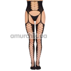 Колготки Leg Avenue Stockings With Attached Garter Belt, чорні - Фото №1