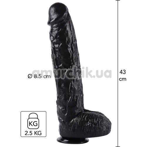 Фаллоимитатор Hidden Desire Extreme Dong XXXL 43 см, черный