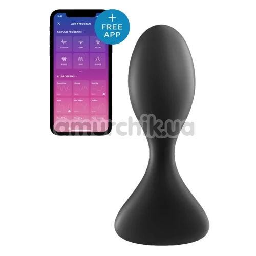 Анальна пробка з вібрацією Satisfyer Trendsetter, чорна - Фото №1