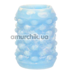 Мастурбатор светящийся в темноте Addiction Silicone Stroker + вибропуля Power Bullet, голубой - Фото №1
