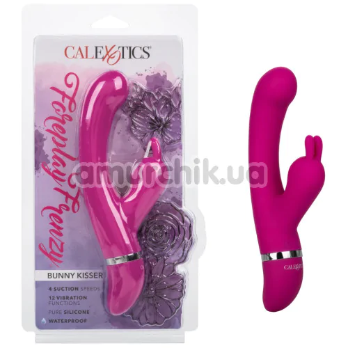 Вибратор Foreplay Frenzy Bunny Kisser, розовый