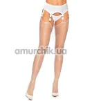 Панчохи Leg Avenue Rhinestone Fishnet, білі - Фото №1