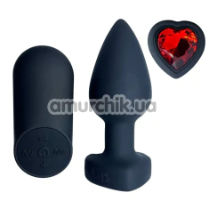 Анальная пробка с вибрацией Passion Play Vibrating Buttplug, черная - Фото №1