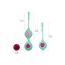 Набор вагинальных шариков Passion Labs Vaginal Kegel Ball Set Stella, зеленый - Фото №2