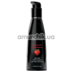 Оральний лубрикант Wicked Aqua Strawberry - полуниця, 120 мл - Фото №1