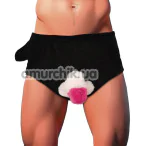 Трусы с плюшевым пенисом Penis Briefs, черные - Фото №1
