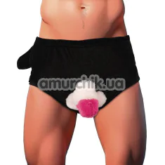 Трусы з плюшевим пенісом Penis Briefs, чорні - Фото №1