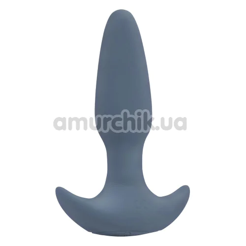 Анальная пробка с вибрацией и толчками Pulz Phoebe, синяя