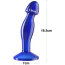 Анальная пробка Flawless Clear Anal Plug 6.5, синяя - Фото №2