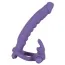 Віброкільце з анальної стимуляцією Los Analos Silicone Double Delight, фіолетове - Фото №1