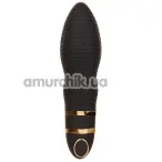 Кліторальний вібратор Purrfect Silicone ребристий, чорний - Фото №1