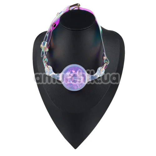 Кляп Univibe Crystal Gag L, фіолетовий