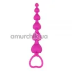 Анальний ланцюжок MisSweet Heart Booty Beads, рожевий - Фото №1