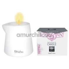 Масажна свічка Shiatsu Massage Candle Raspberry & Vanilla Cream - малина і ванільний крем, 130 мл - Фото №1