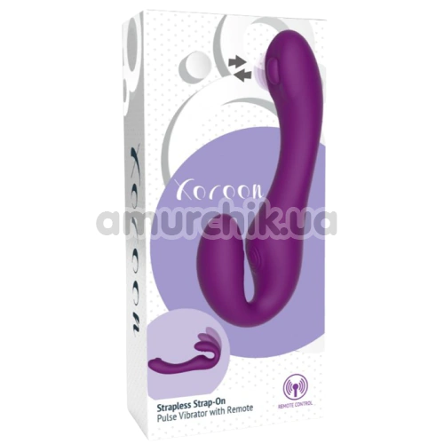 Безремневой страпон с вибрацией Xocoon Strapless Strap-On, фиолетовый