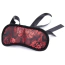 Маска на очі DS Fetish Red Rmbroidery Ties, чорна - Фото №1