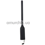 Уретральная вставка с вибрацией Silicone Dilator Urethral Vibrator S, черная - Фото №1