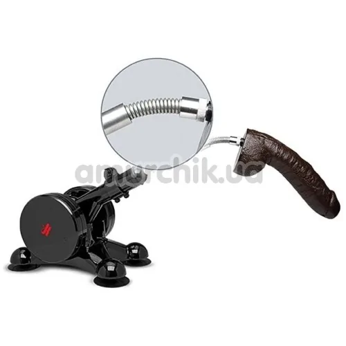 Насадка-подовжувач для секс-машини Kink Fucking Machines Power Banger Spring Flex Extender, срібна