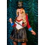 Костюм циркачки Leg Avenue Classic Ringmaster Costume, красно-черный: платье + головной убор - Фото №6