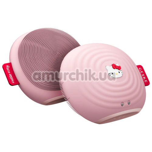 Ультразвуковая щетка для лица Geske Sonic Facial Brush 4 in 1 - Hello Kitty, светло-розовая - Фото №1