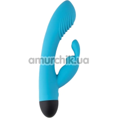 Вібратор Virgite Vibes Dual G-Spot Vibrator V6, блакитний - Фото №1